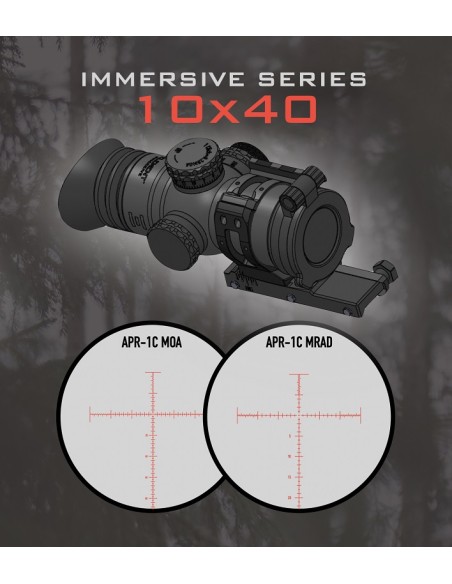 Immersive series 10x40 MRAD