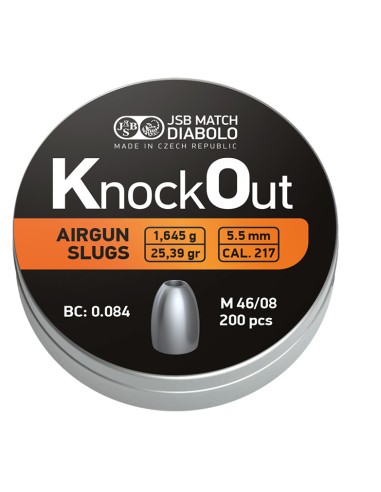JSB KO SLUGS cal. 217 5.5mm