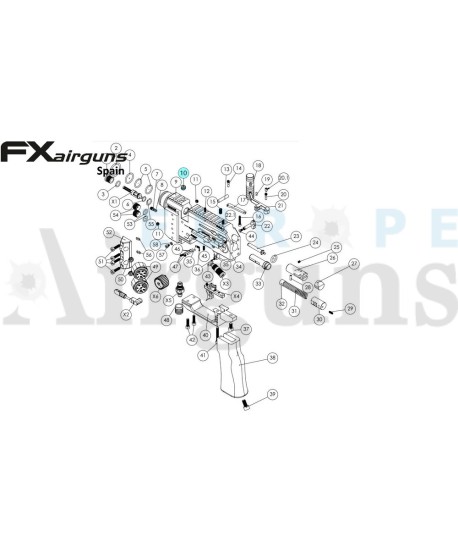 Perno roscado M8x10 FX11532 EuropeAirguns Official Store PCP