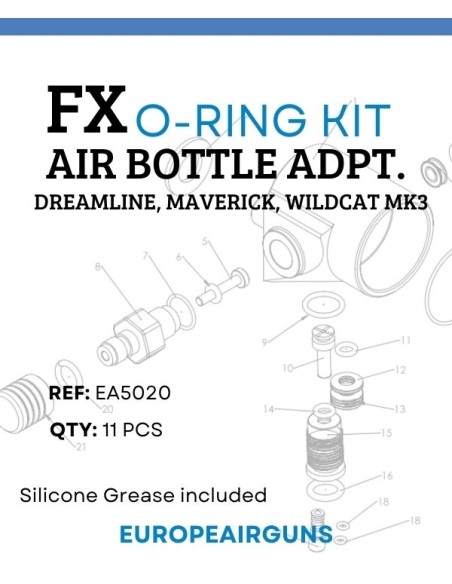 O-ring Kit Fx Airbottle adapto