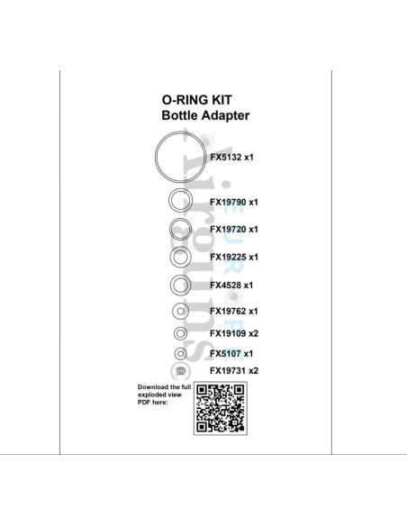 O-ring Kit Fx Airbottle adapto