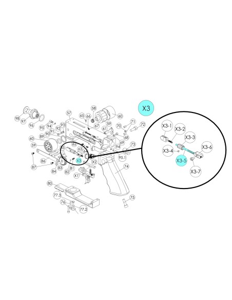 Quick adjustment axle M3