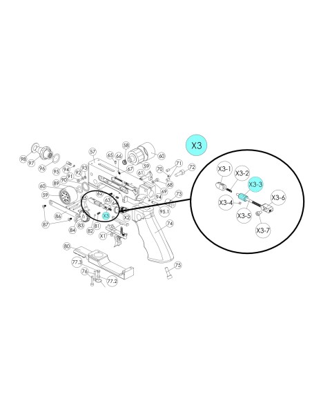 Quick adjustment wheel M3