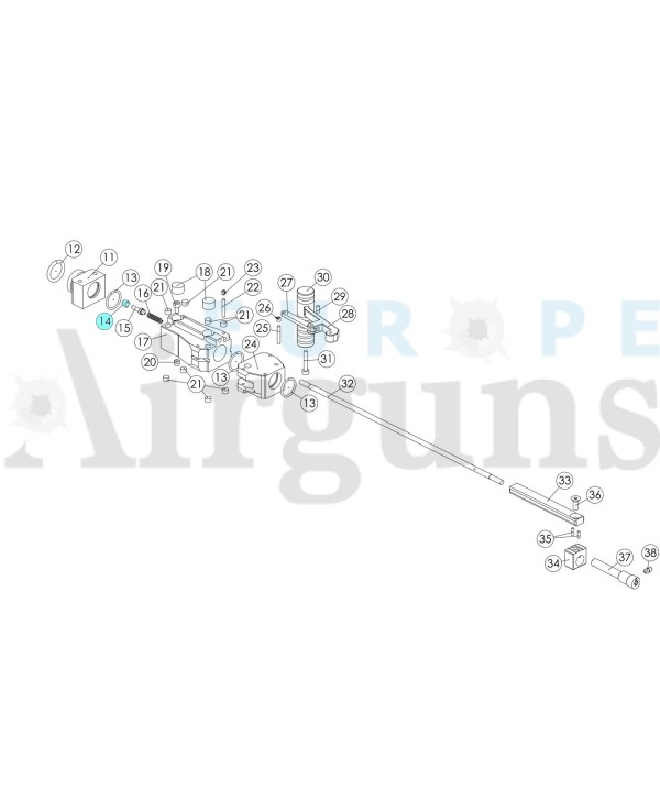 Forro muelle Pin bloque recarga FX10323 EuropeAirguns Official Store